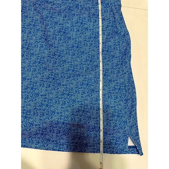 Peter Millar Ladies sz M Tennis Golf Pickleball skort stretch pull on Blue - Picture 4 of 7